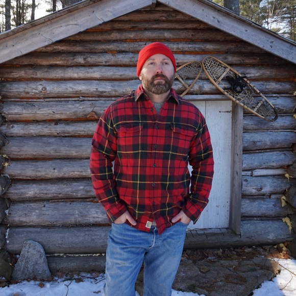 Eddie Bauer Other - Eddie Bauer co. Soft Flannel Shirt Red and Black